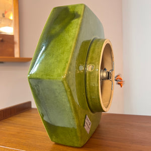 Wandlampe grün Keramik von Honsel