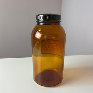 Apothekerglas Herba Veronicae braun