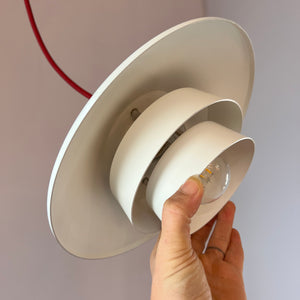 Lamellenlampe weiß