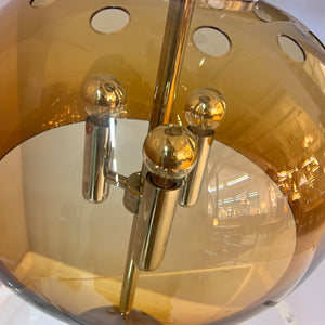 Tischlampe Chrom & Plexiglas 70er