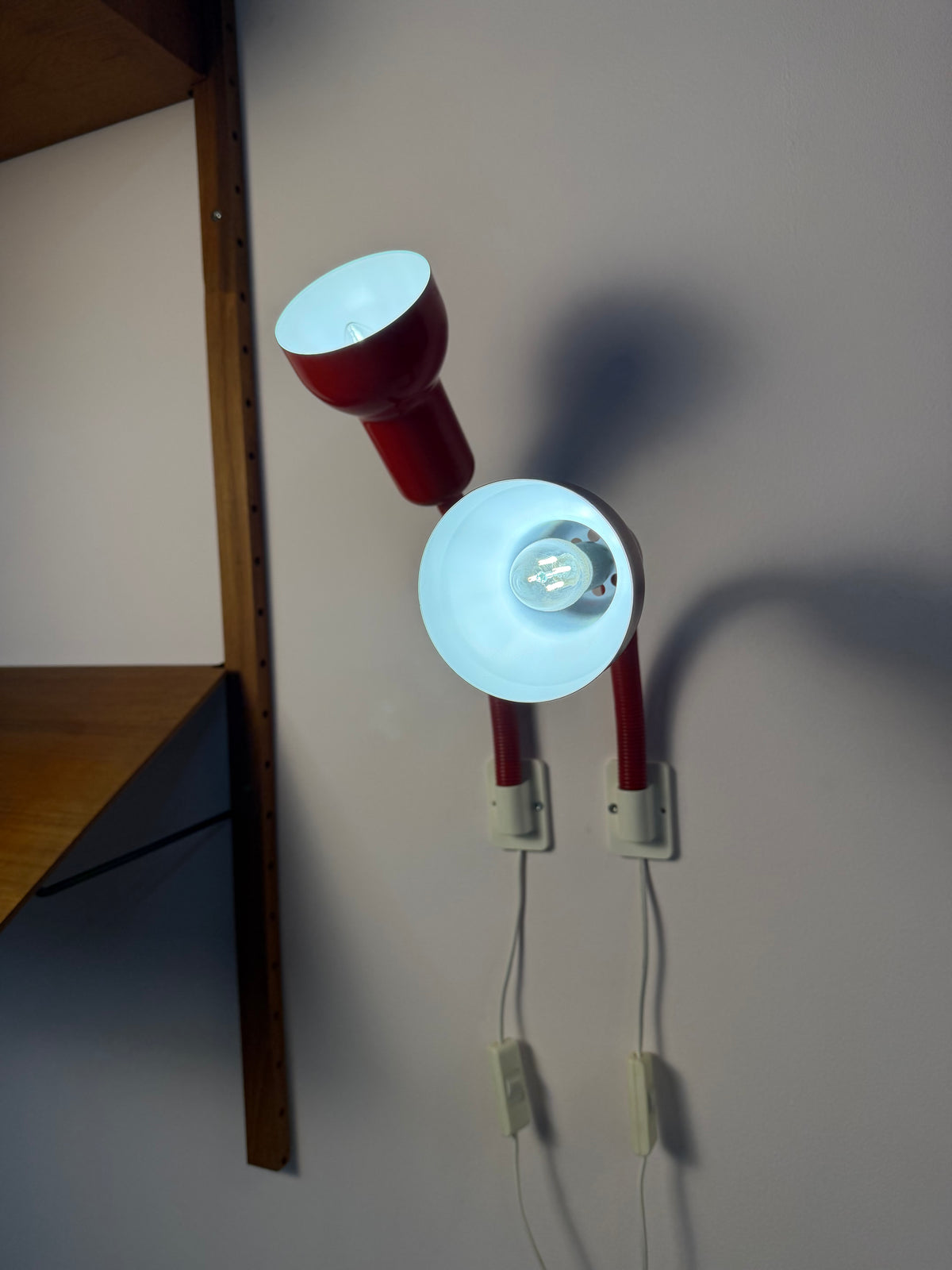 Wandlampe Type 504 rot von Horn