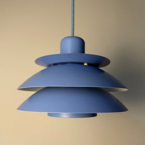 Lamellenlampe Typ 776 hellblau von Horn