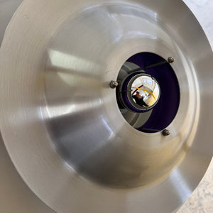 Lamellenlampe lila silber aus Dänemark