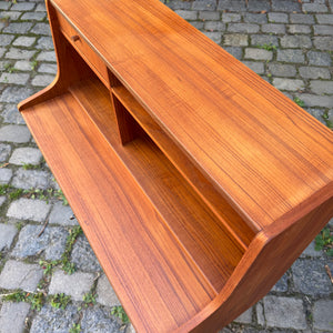 Sekretär Teak mit Spiegel & Schloss aus Dänemark