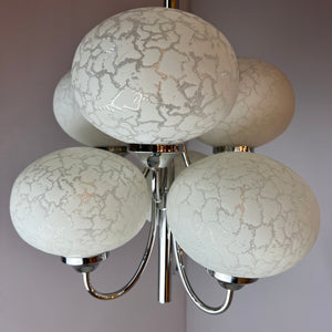 Kronleuchter mit 6 Kugeln von Richard Essig für Hustadt