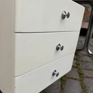 Schreibtisch weiß Fiberglas Chrom von 2 INN Lissone