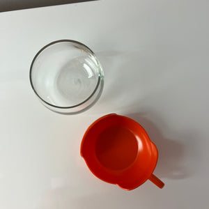 Set: 4x Glasbecher orange