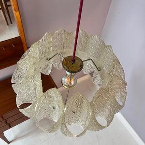 Hängelampe Plexiglas 70er