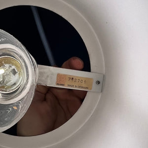 Zylinderlampe weiß neu lackiert von Fog & Mørup