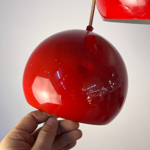 Set: 2x Kugellampe rot aus Dänemark
