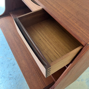 Sekretär Teak mit Schminktisch & Spiegel aus Dänemark