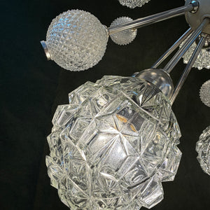Sputnik Kronleuchter von Elektrofém ISZ