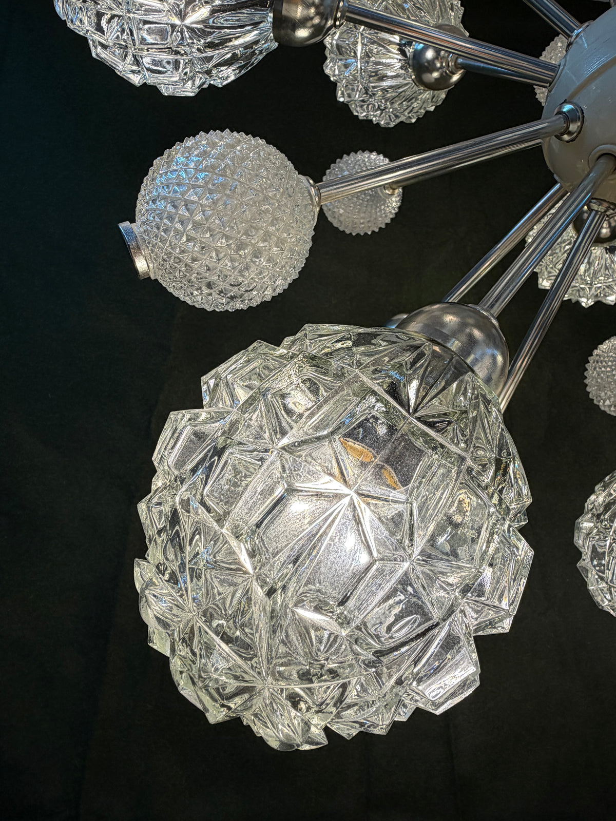 Sputnik Kronleuchter von Elektrofém ISZ