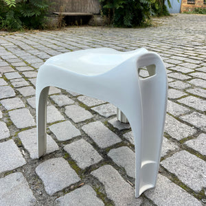 Stapelhocker Taboret weiß von Alexander Begge für Casala