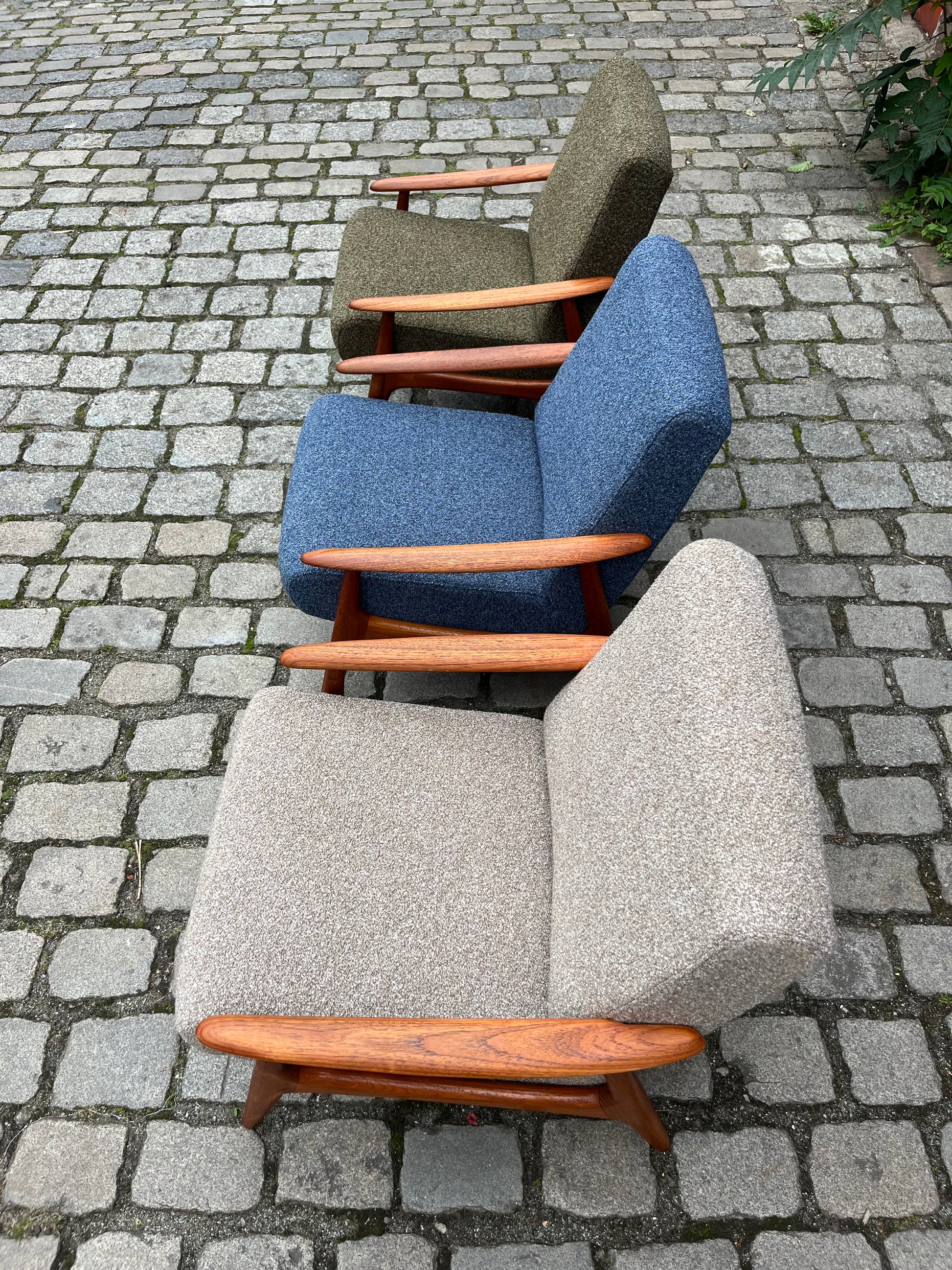 Sessel oliv Teak aus Dänemark