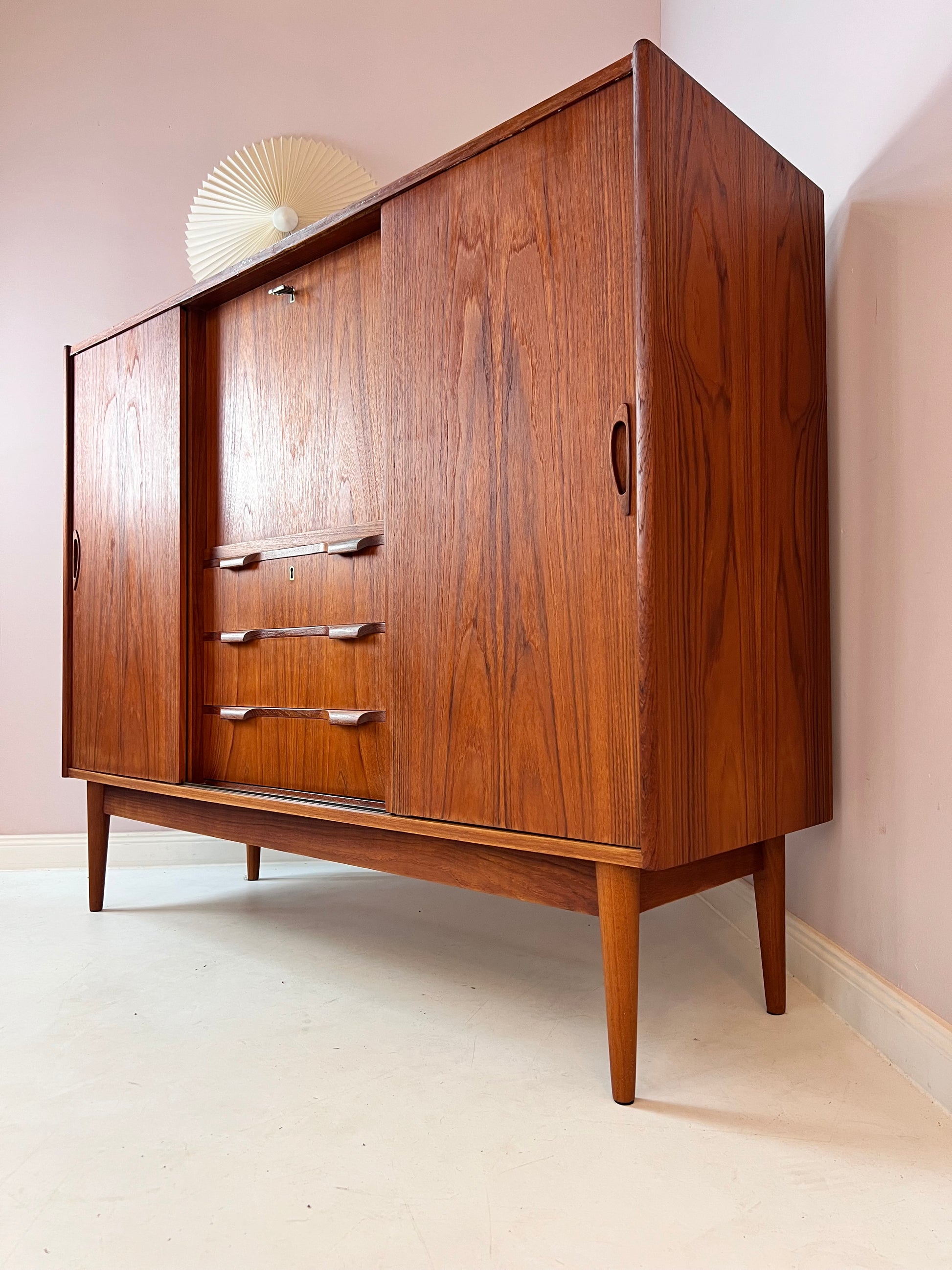 Highboard Teak von Tibergaard aus Dänemark