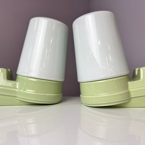 Set: 2x Wandlampe Modell 6070 hellgrün Sigvard Bernadotte für Ifö