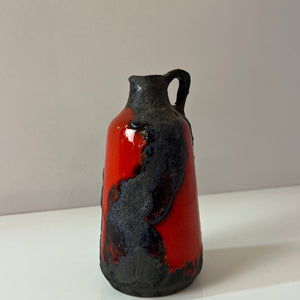 Vase Fat Lava rot dunkelbraun von Marei Keramik