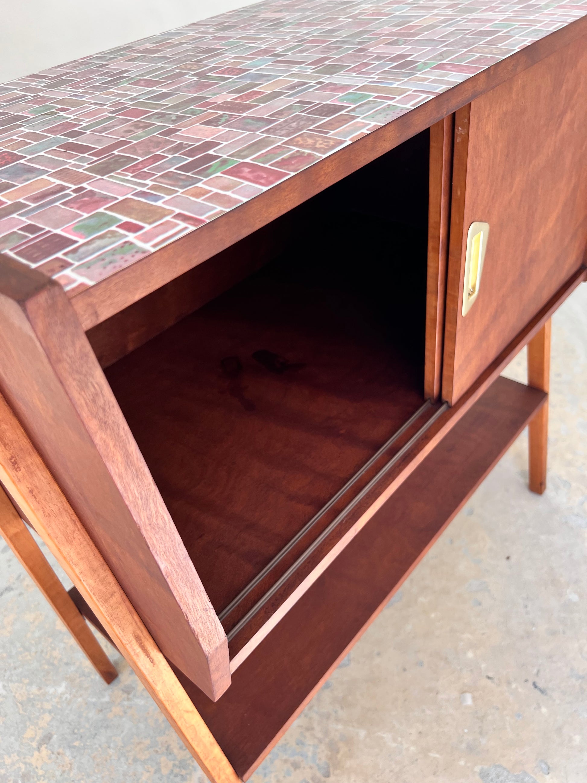 Kleiner Konsolentisch Teak aus Dänemark