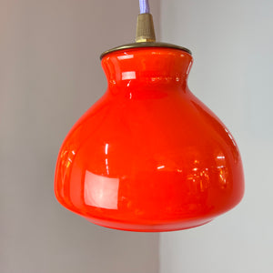 Hängelampe orange von Holmegaard