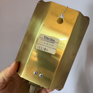 Wandlampe Glas Messing von Vitrika
