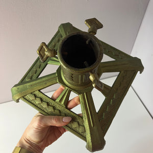 Tannenbaumständer grün Gusseisen