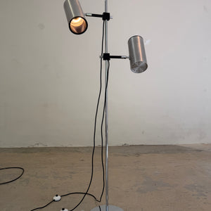 Stehlampe silber von Arnold Berges für Staff