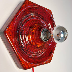 Wandlampe rot Keramik von Hustadt Leuchten