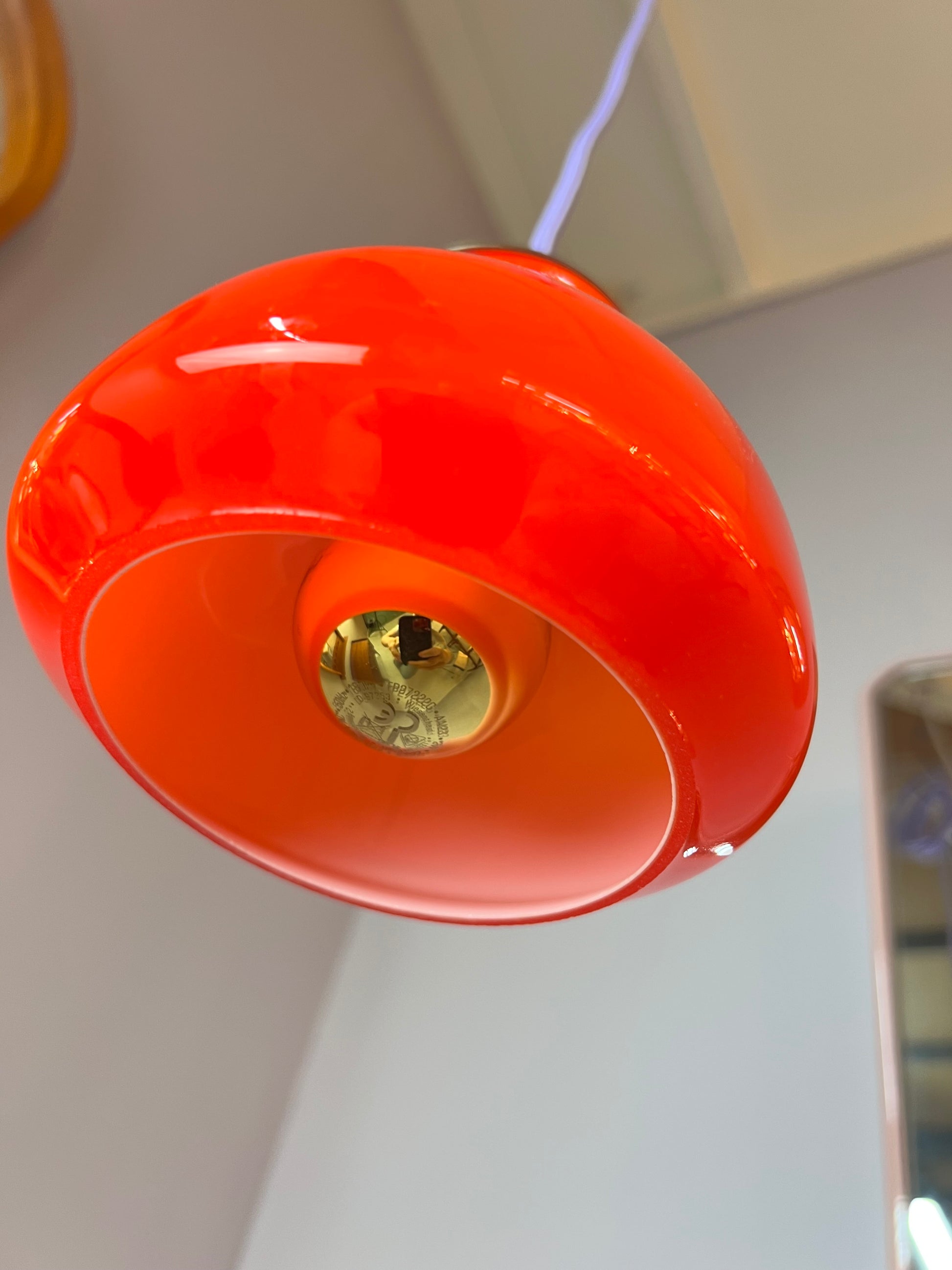 Hängelampe orange von Holmegaard