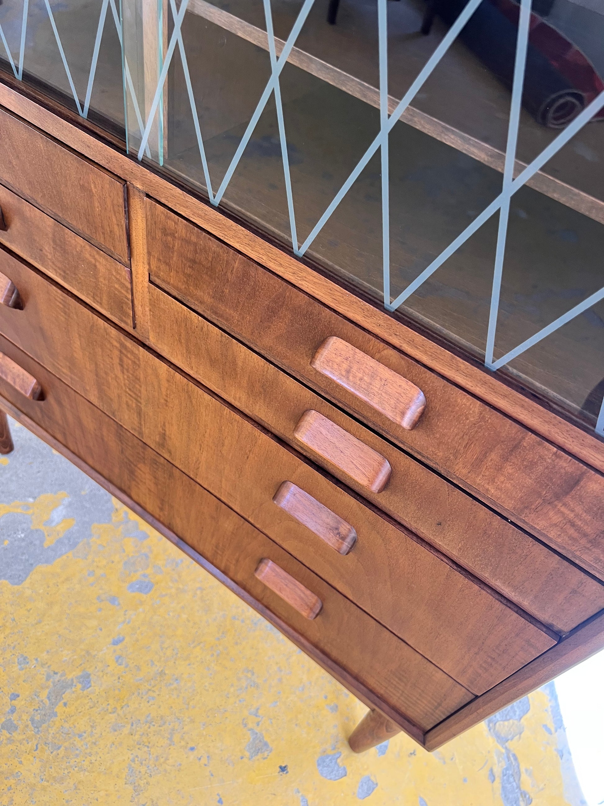 Vitrinenschrank Teak aus Dänemark