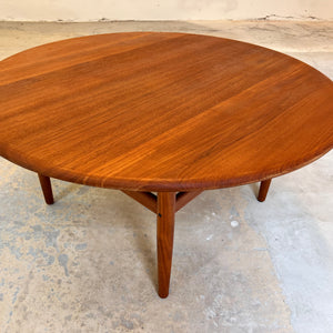 Runder Couchtisch Teak von Niels Bach