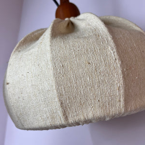 Stehlampe Teak und Seide von DOMUS