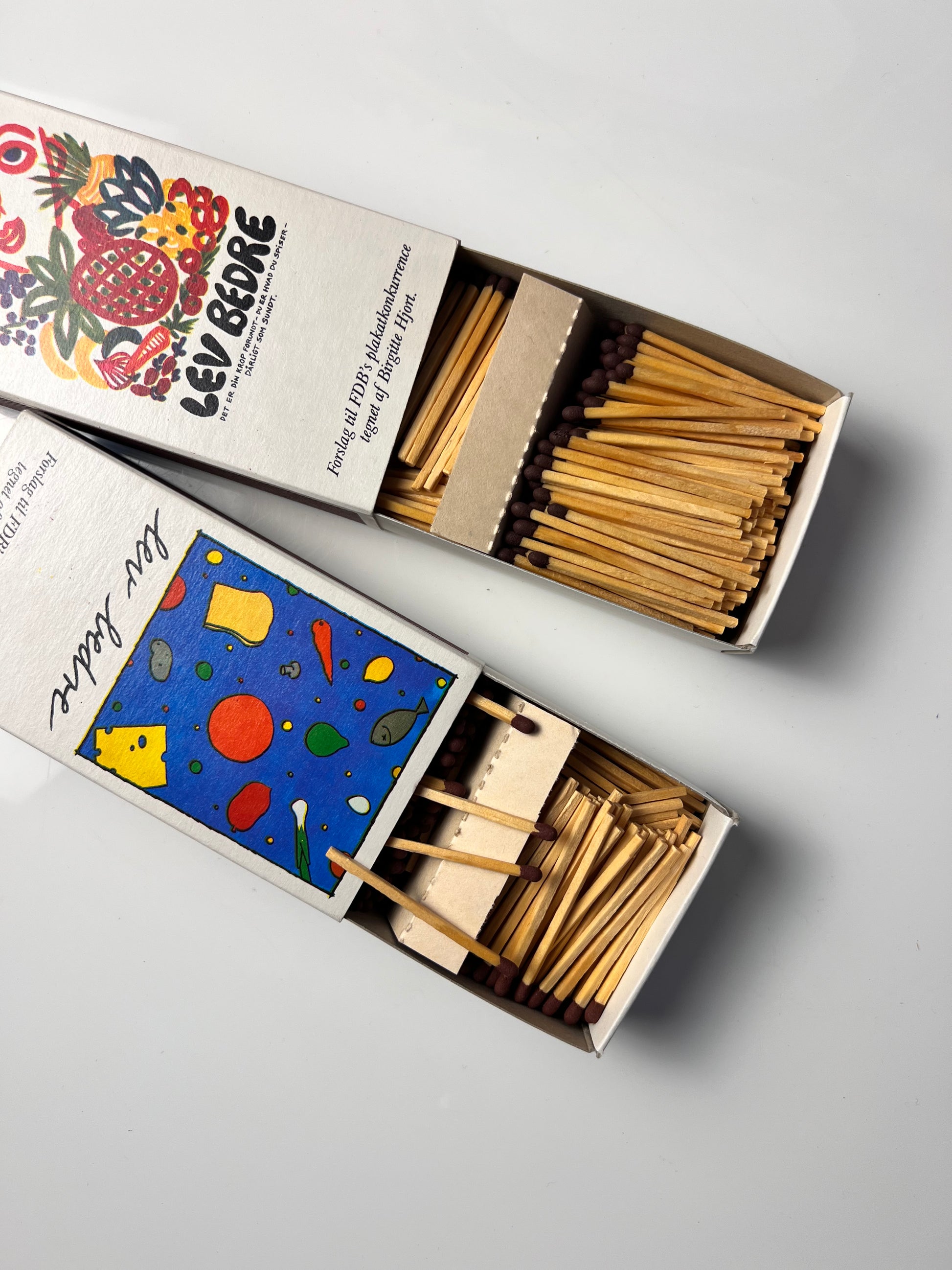 Set: Vintage Streichhölzer Lev Bedre aus Dänemark