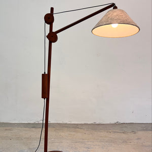 Stehlampe mit verstellbarem Arm & Gegengewicht aus Dänemark