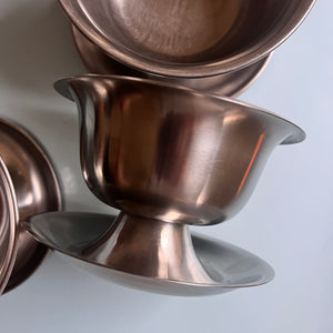 Set: 3x Eisbecher Stainless Steel 18/8 aus Dänemark