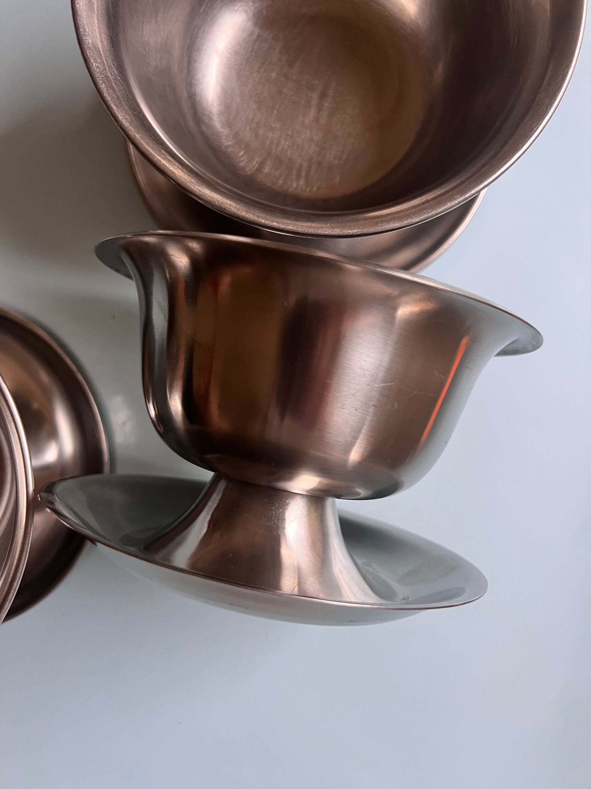 Set: 3x Eisbecher Stainless Steel 18/8 aus Dänemark
