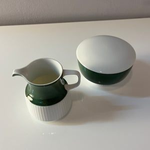 Set: Zucker & Milch Modulation Secunda grün von Tapio Wirkkala für Rosenthal