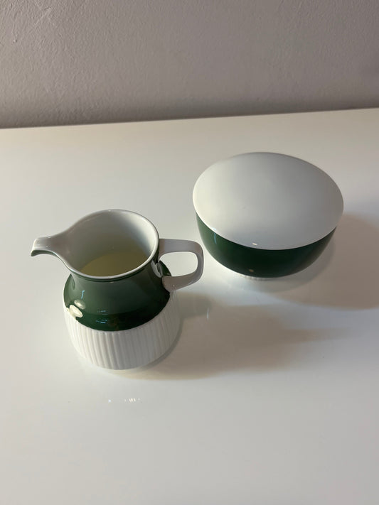 Set: Zucker & Milch Modulation Secunda grün von Tapio Wirkkala für Rosenthal