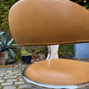 Drehstuhl Chrom Leder von Olymp