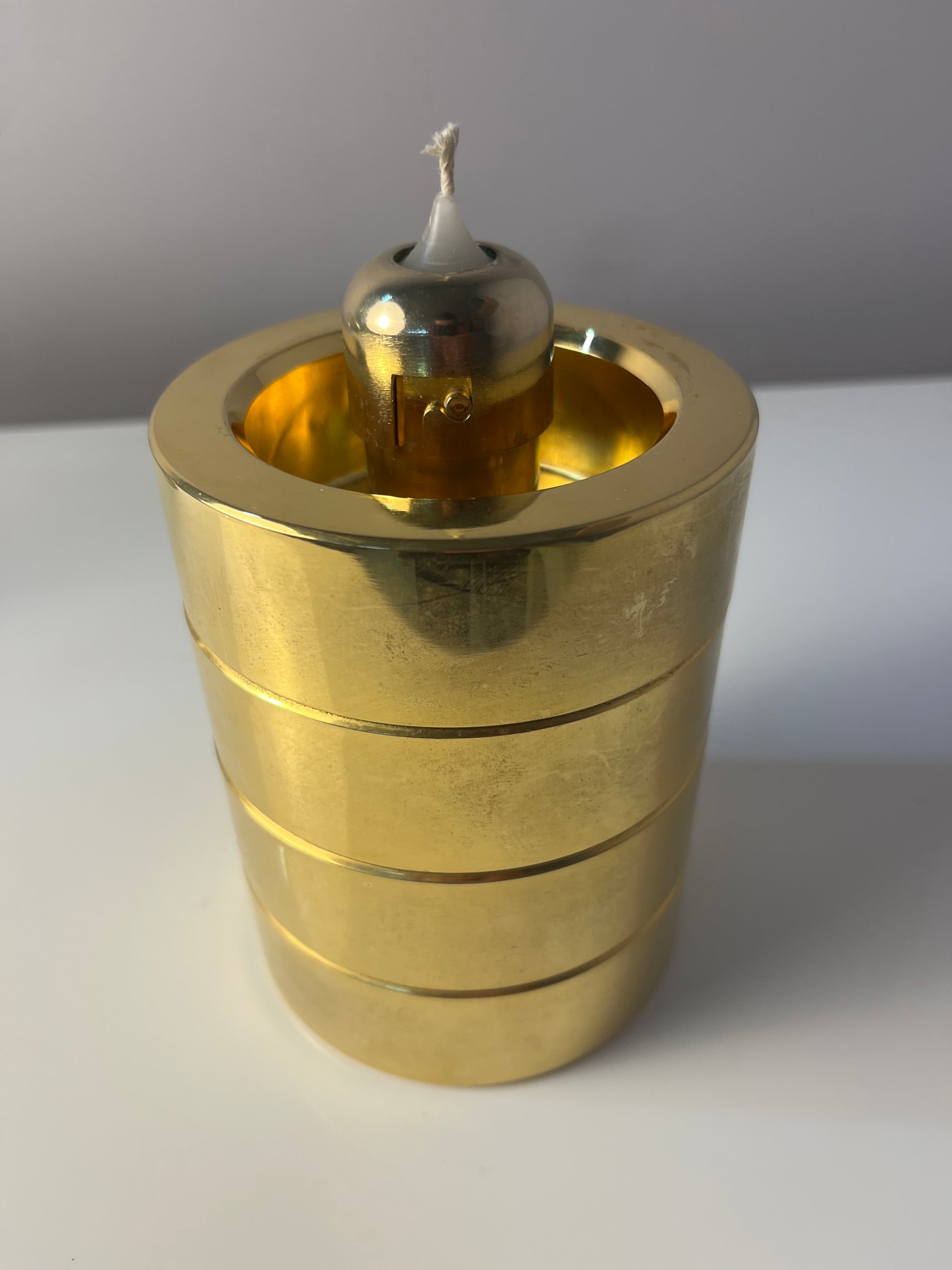 Kerzenständer Messing Rauchglas von FÖHL