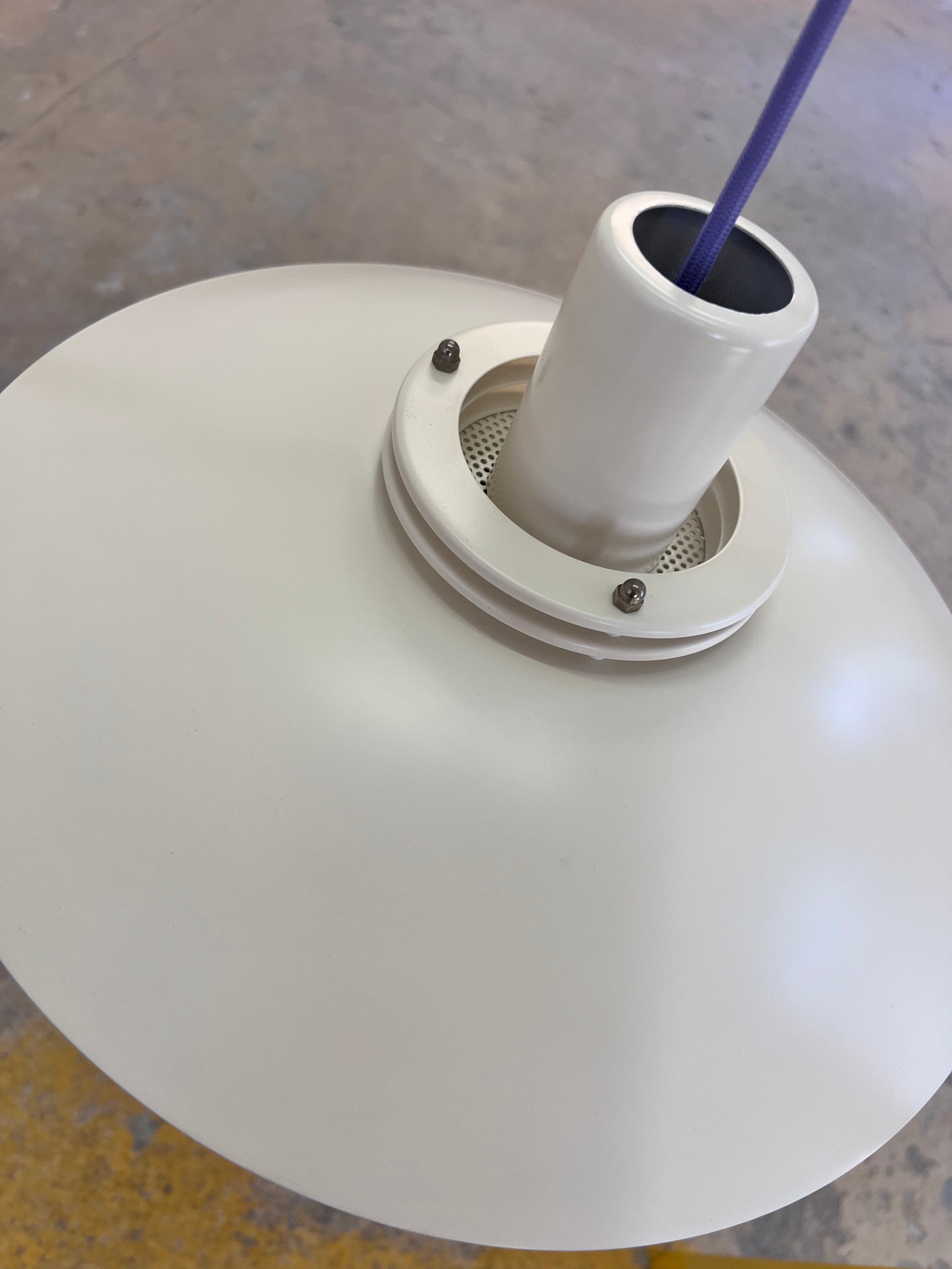 Lamellenlampe Modell Leto cremeweiß von Top Lamper