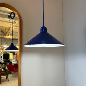 Metalllampe HORN blau aus Dänemark