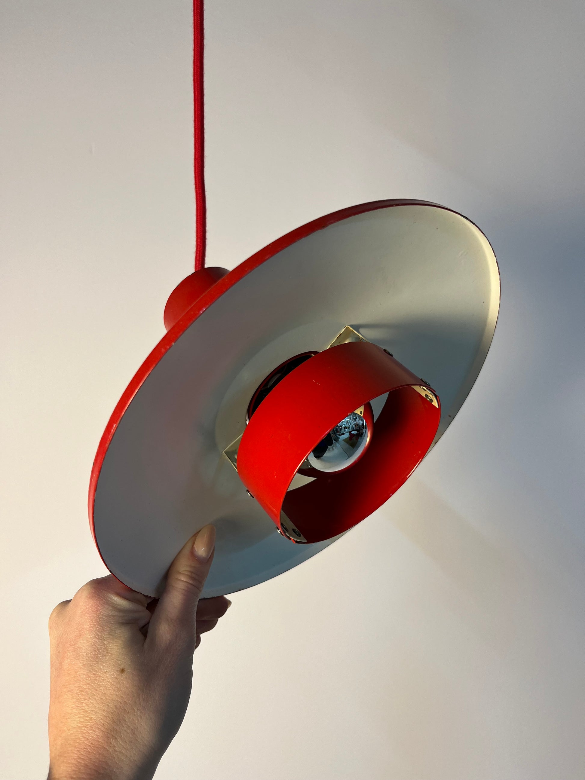 Lamellenlampe Flipper rot von Mogens Davidsen für von SC Sørensen