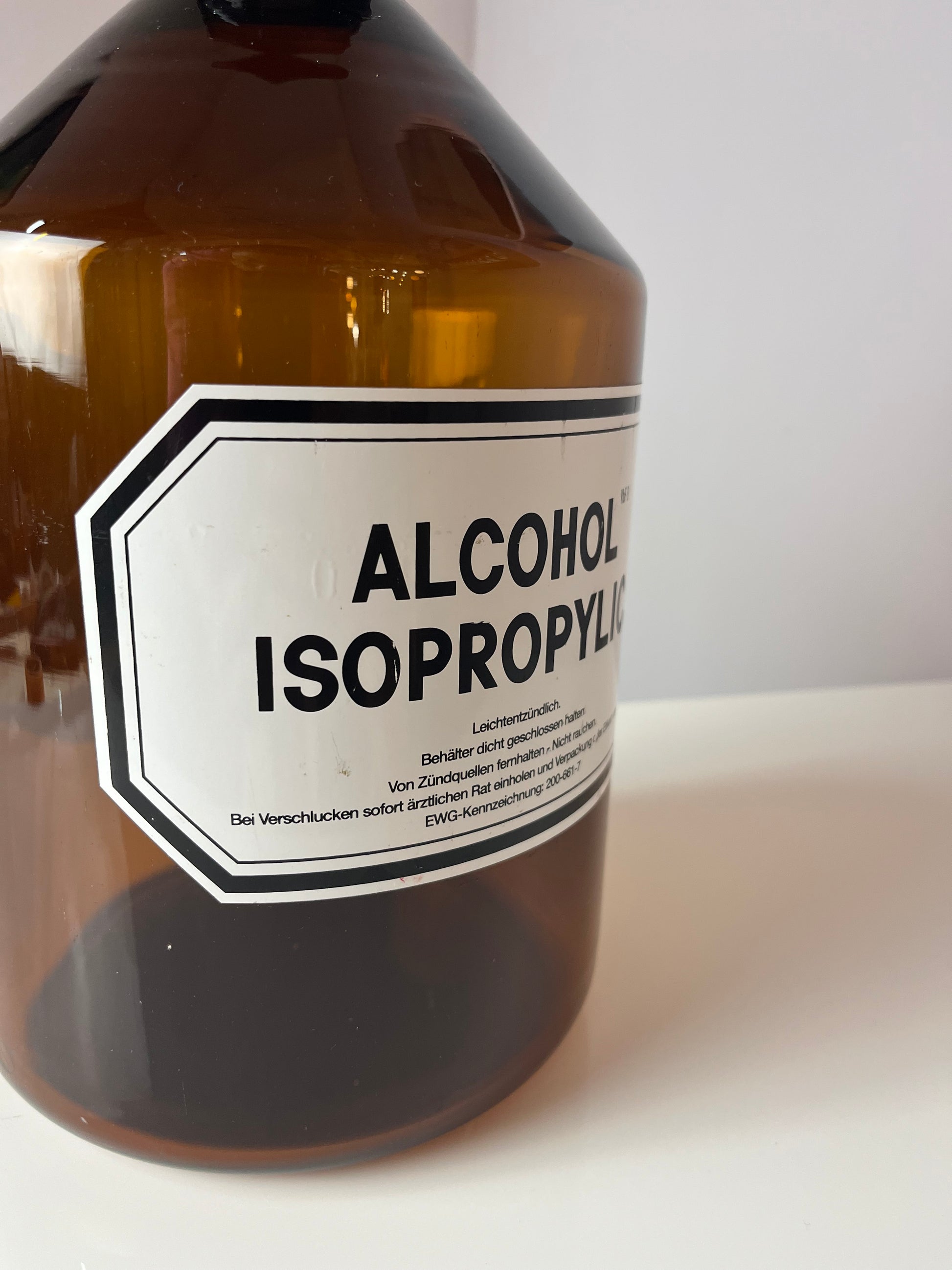 Apothekerglas Alcohol Isopropylic braun