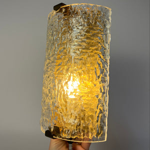 Wandlampe Glas Messing von Orrefors