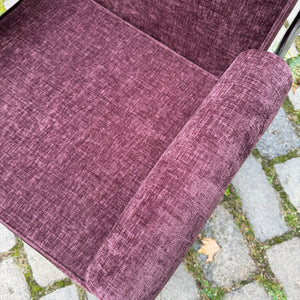 Sessel Halina lila neu gepolstert Chrom von Hellerau