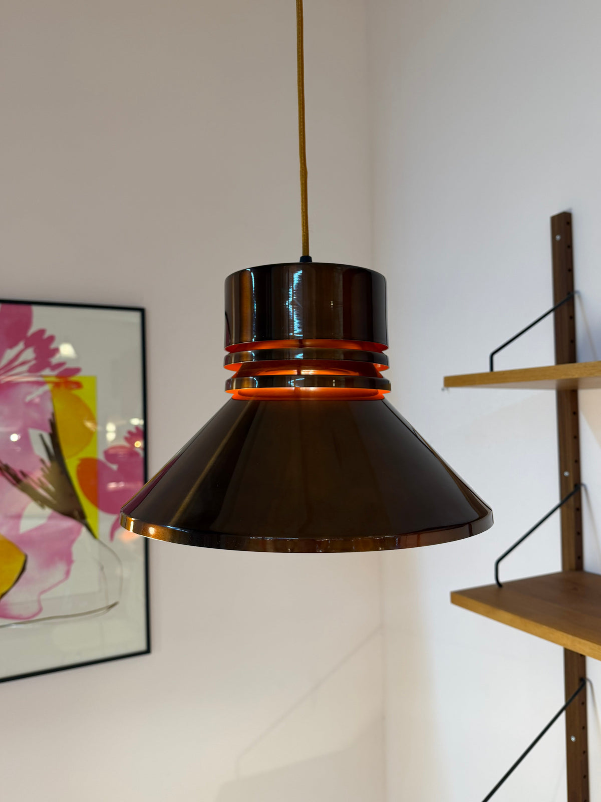 Hängelampe braun orange von Carl Thore