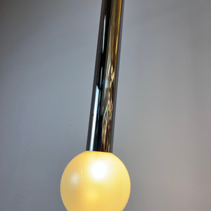 Hängelampe Big Globe Perlmutt Chrom von Motoko Ishii für STAFF