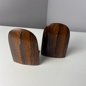 Set: 2x abgerundete Buchstütze Palisander
