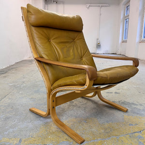 Sessel Siesta Echtleder von Ingmar Relling für Westnofa